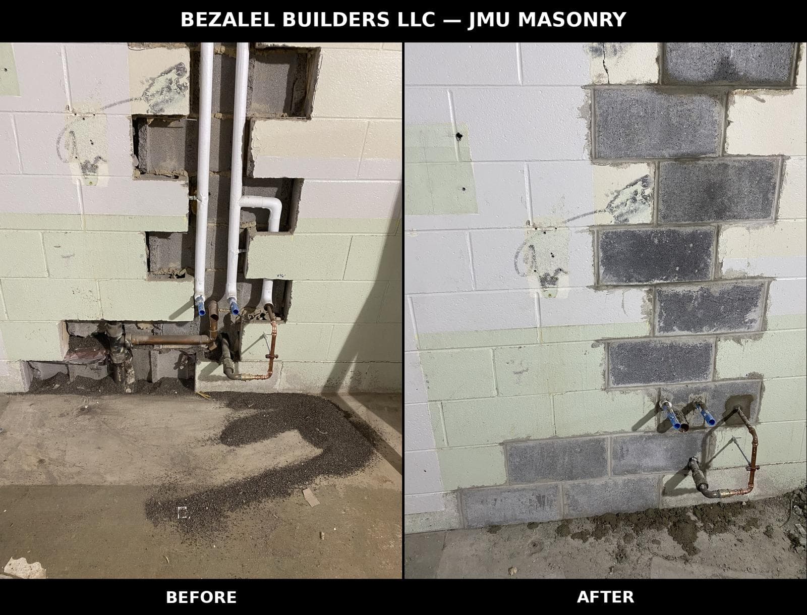 Block Masonry — Pipe Infill