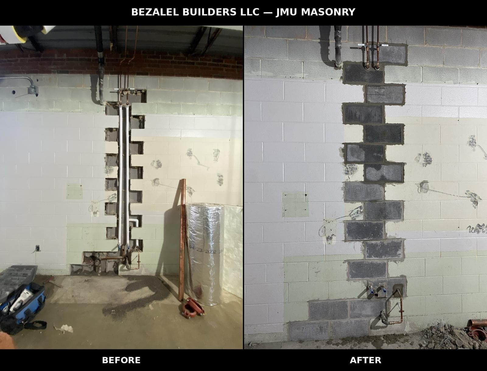 Block Masonry — Pipe Infill