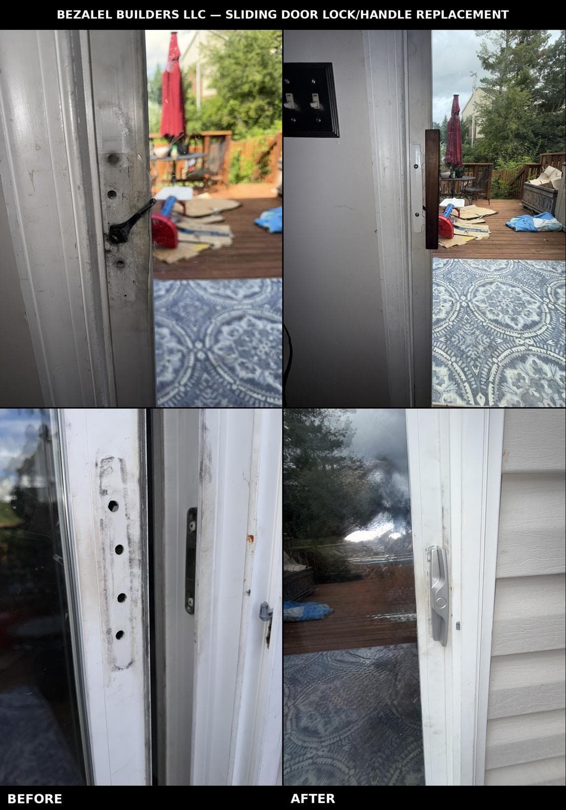 Sliding Door Lock & Handle Replacement