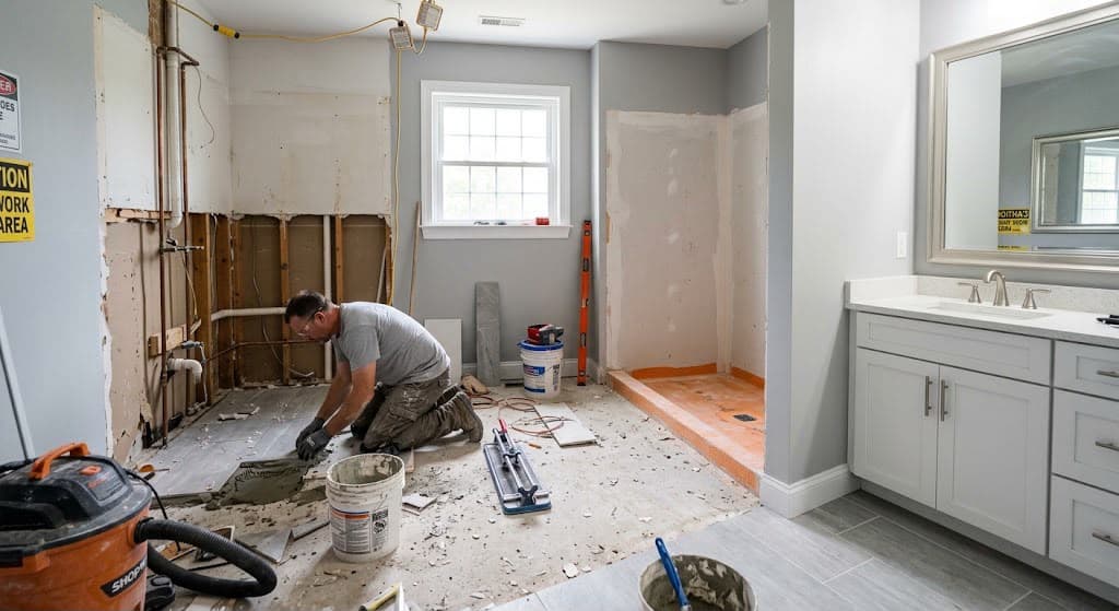Home remodeling bathroom renovation by Bezalel Builders LLC